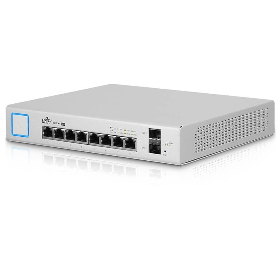 8-Port Switch PoE Gigabit 24V 802.3af/at UniFi US-8-150W
